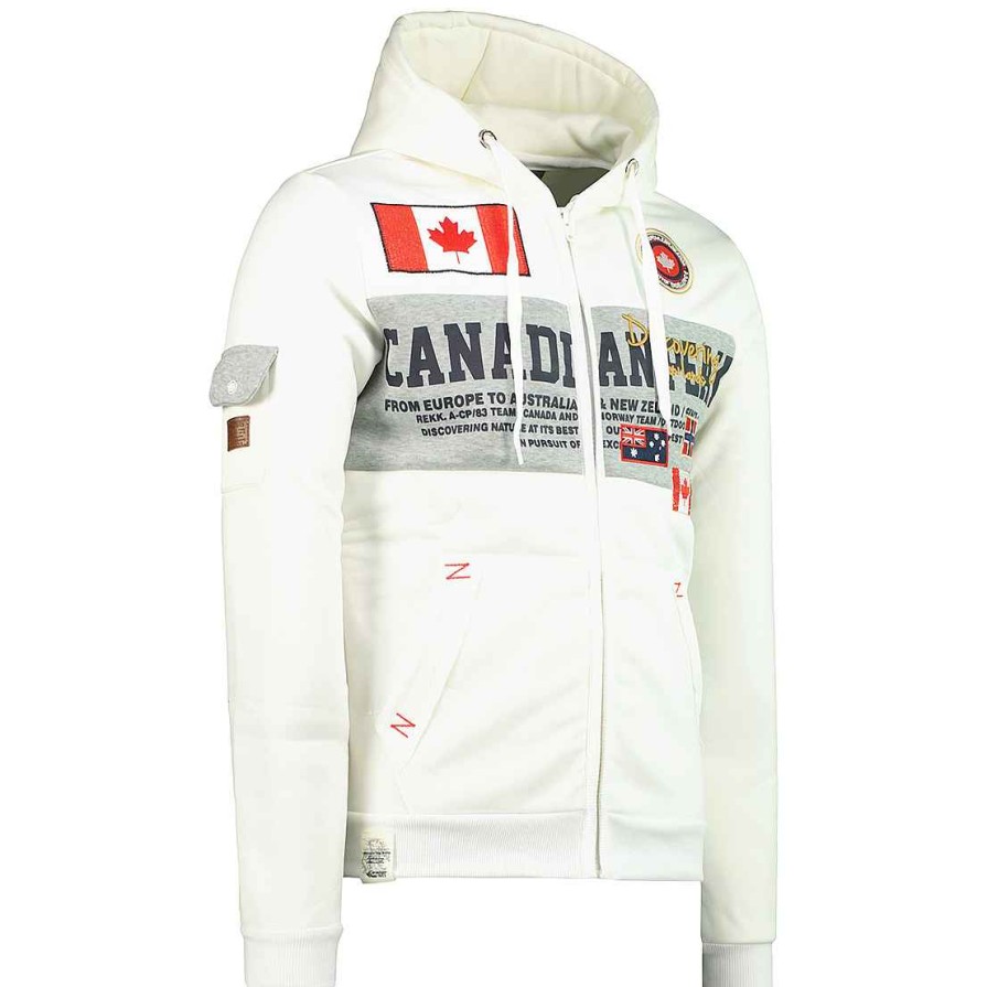 Herren Canadian Peak Schweis | Fipeak White Men 007 Rm