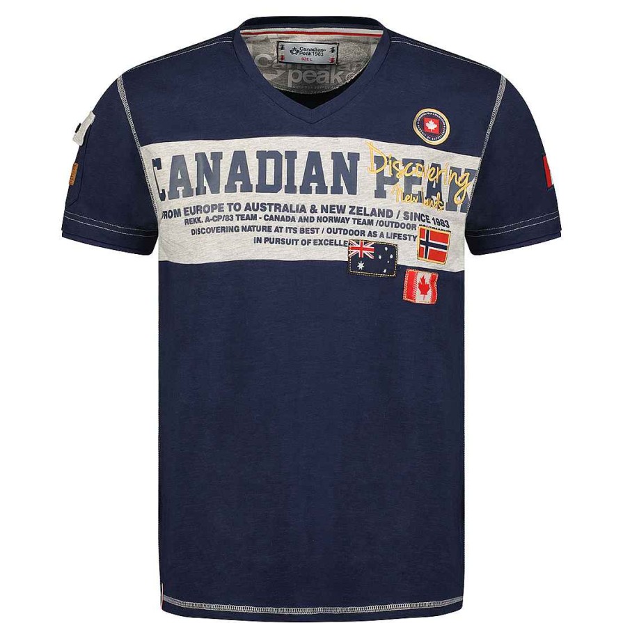 Herren Canadian Peak T-Shirt | Jipeak Navy Herren Cp Rm Herren 235