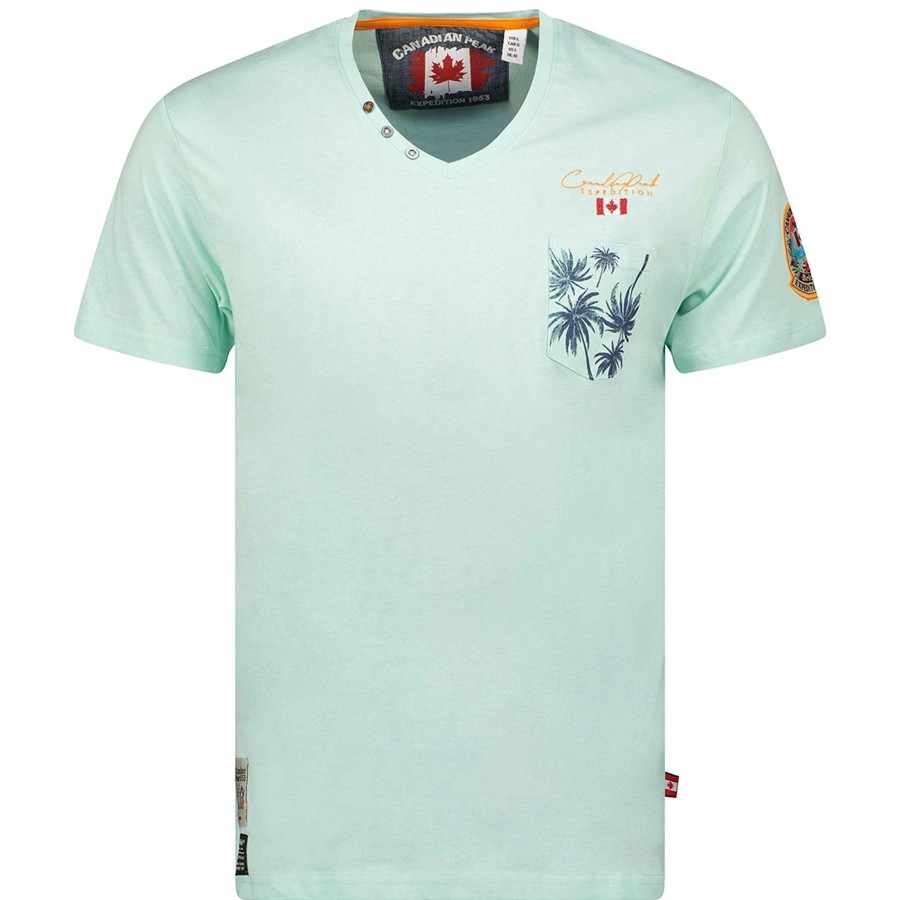 Herren Canadian Peak T-Shirt | Jibeak Mint Rm Herren 207