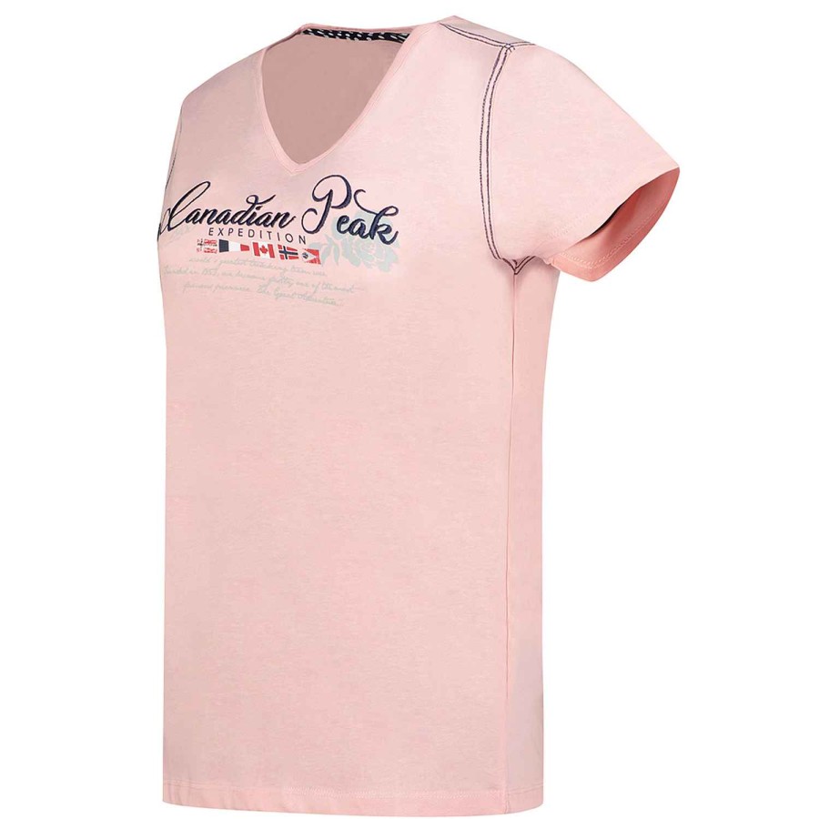 Damen Canadian Peak T-Shirt | Jeanneak Old Pink Rm Lady 235