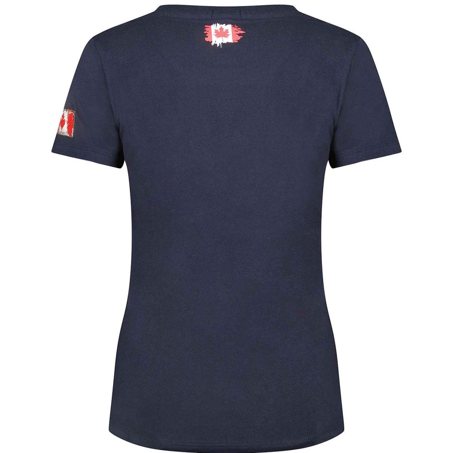 Damen Canadian Peak T-Shirt | Jarryeak Navy Rm Lady 419