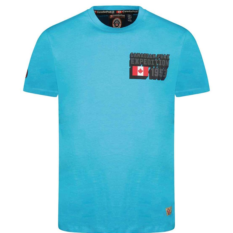 Herren Canadian Peak T-Shirt | Jistereak Turkis Rm Herren 249