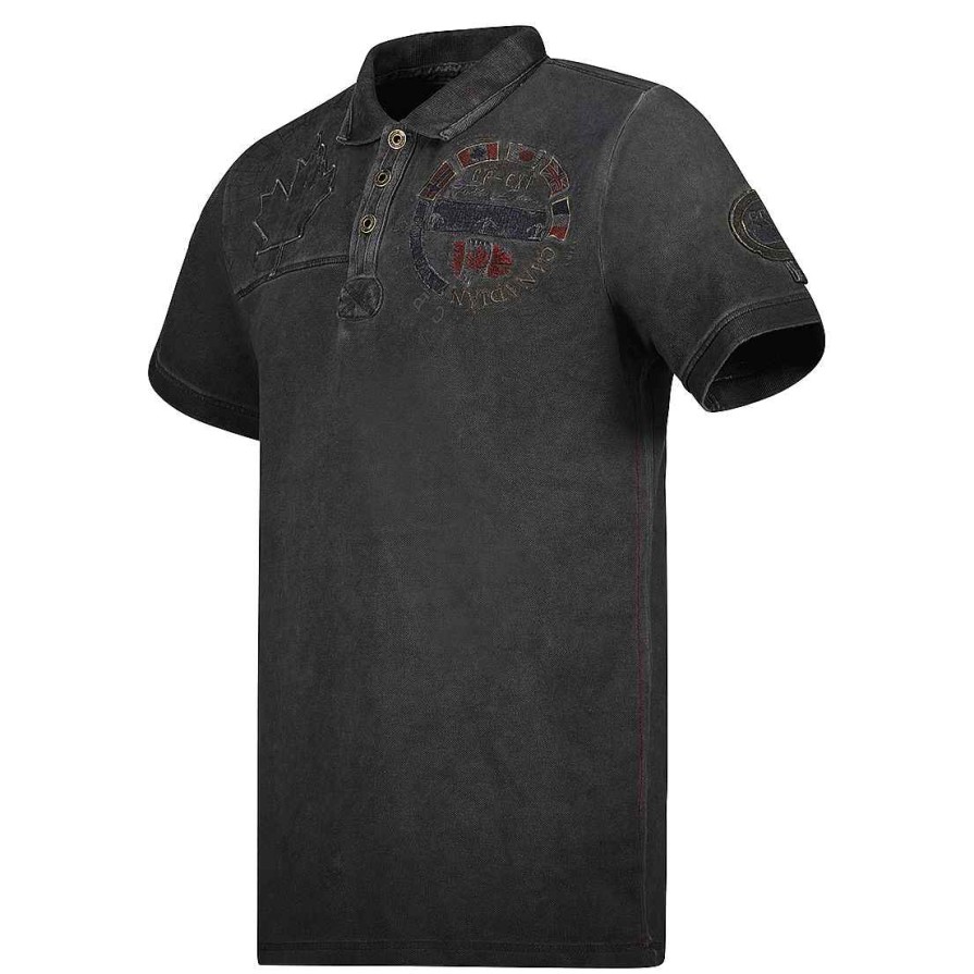 Herren Canadian Peak Polo | Kinflateak Black Rm Herren 254