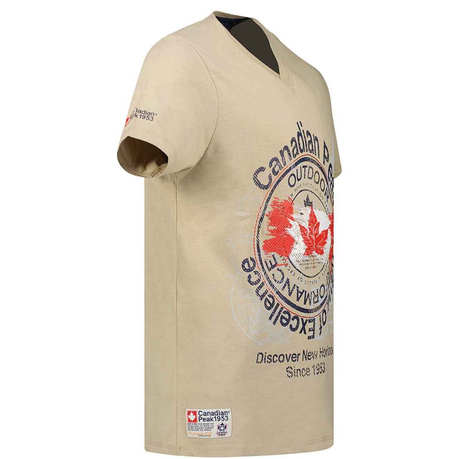 Herren Canadian Peak T-Shirt | Jappel Sand Herren Cp Rm Herren 235