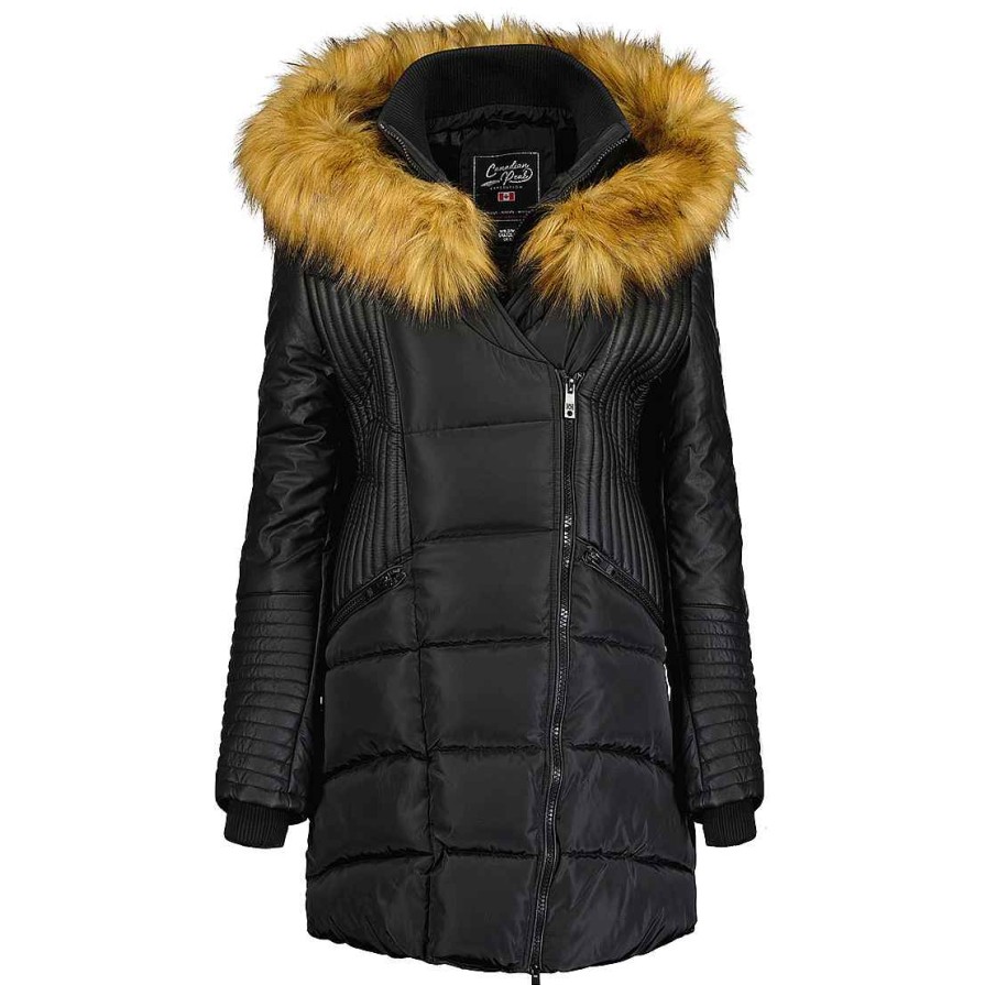 Damen Canadian Peak Parka | Ausmoseak Black Lady Bs 068