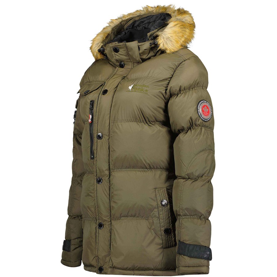 Damen Canadian Peak Parka | Bukka Khaki Cp Rm Lady 021