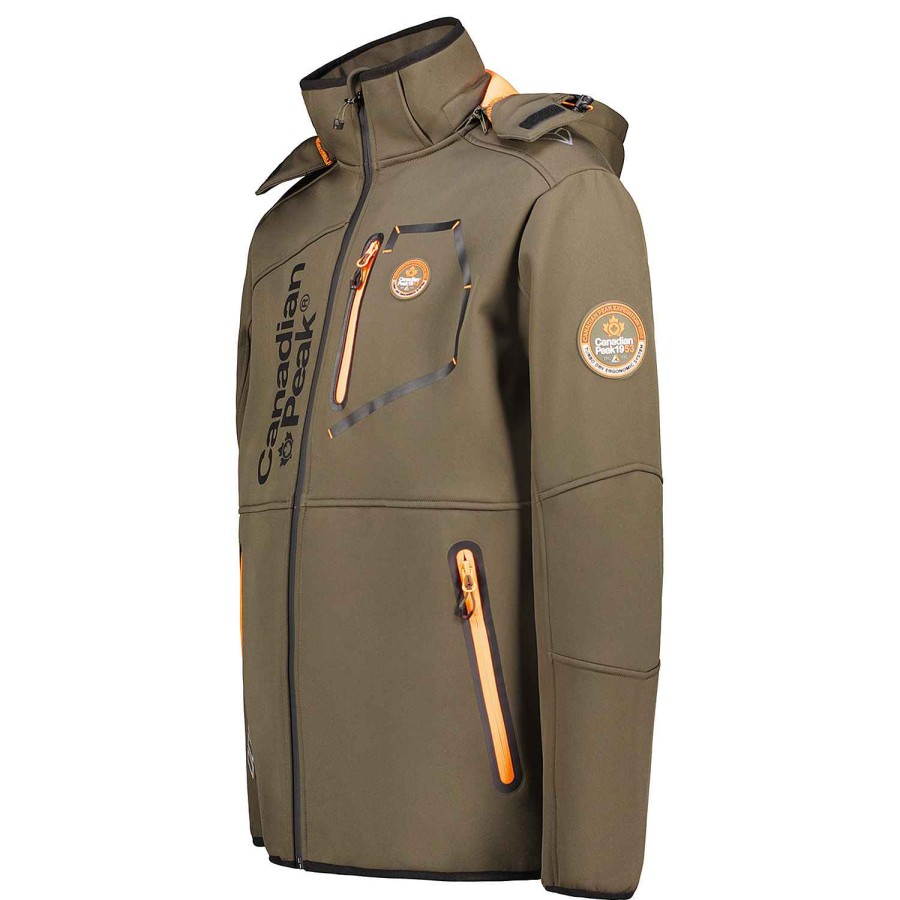 Herren Canadian Peak Soft Shell | Tubis Cp Khaki-Orange Rm Herren 056