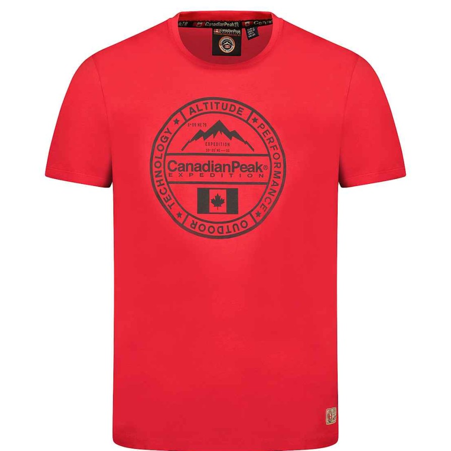 Herren Canadian Peak T-Shirt | Jacobeak Red Rm Herren 249