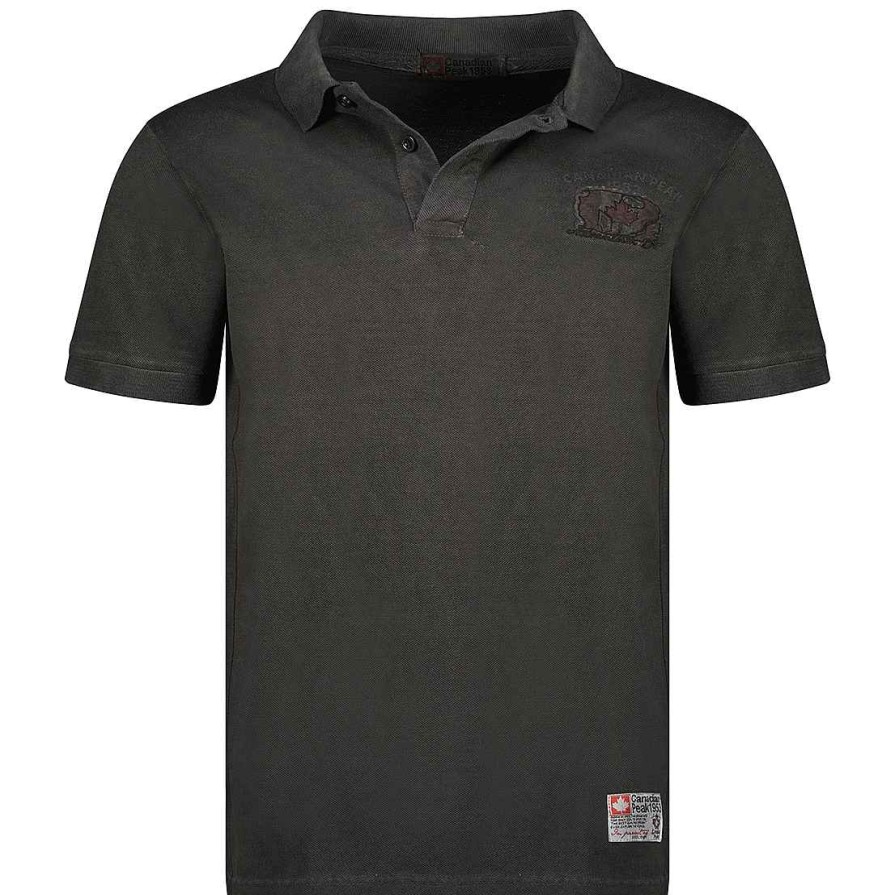 Herren Canadian Peak Polo | Kotzeak Ss Cp Schwarz Herren 100