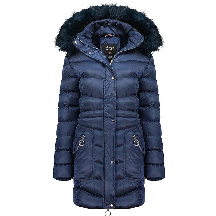 Damen Canadian Peak Parka | Civileak Navy Lady 070