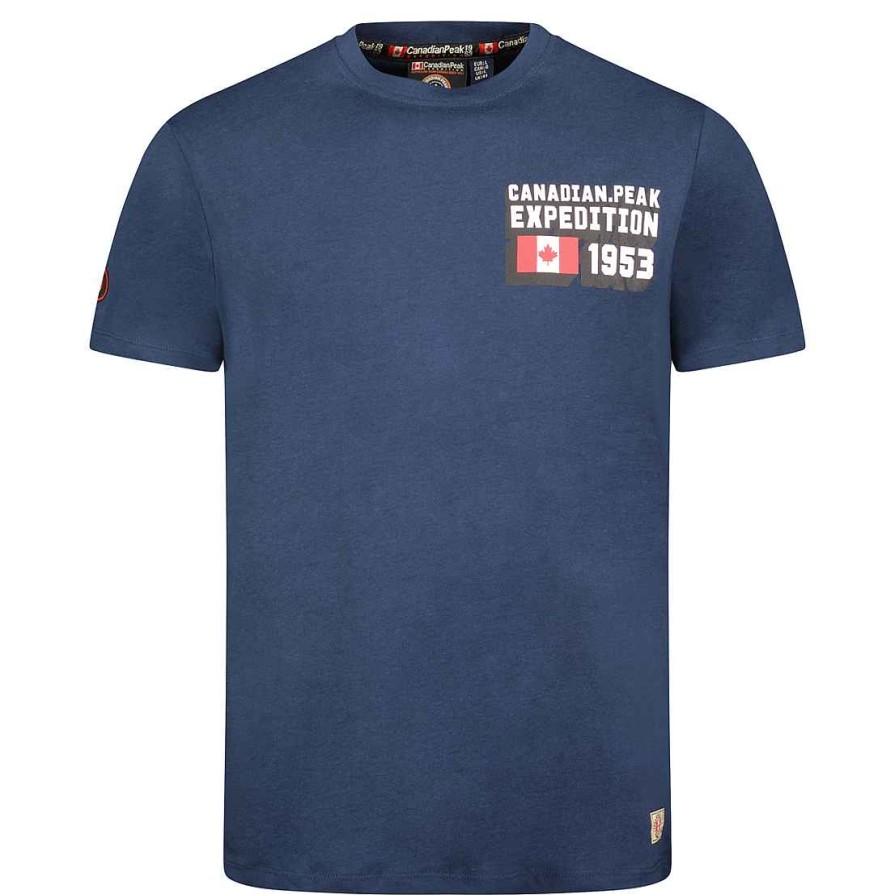 Herren Canadian Peak T-Shirt | Jistereak Navy Rm Herren 249