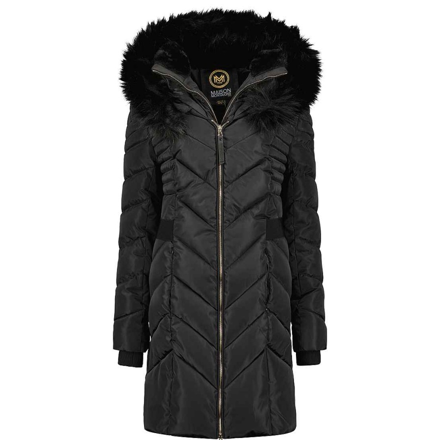 Damen Canadian Peak Parka | Dolmai Black Lady Mt 068