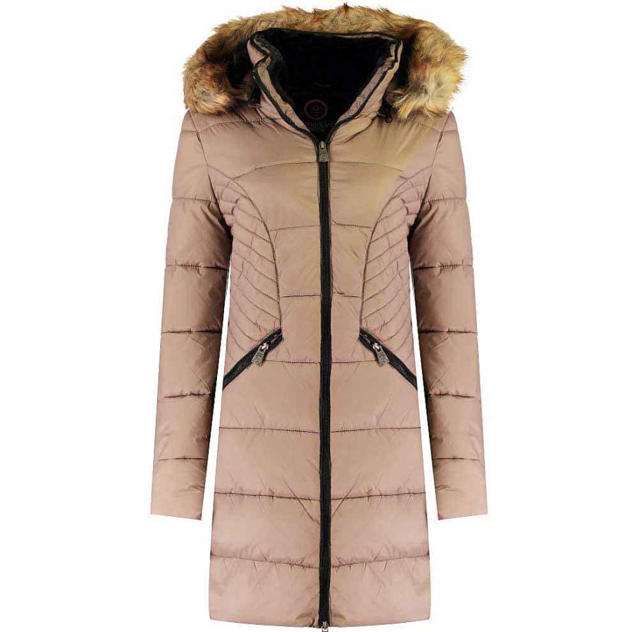 Damen Canadian Peak Parka | Akapeak Taupe Cp Bs2 Rm Lady 001