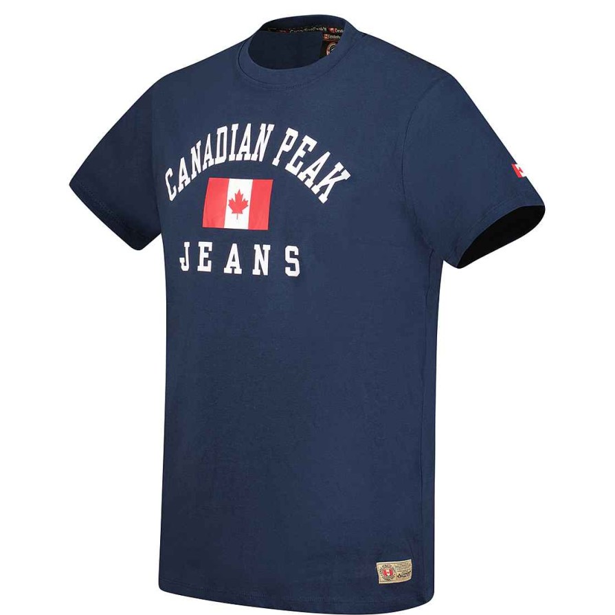 Herren Canadian Peak T-Shirt | Jadseneak Navy Rm Herren 249