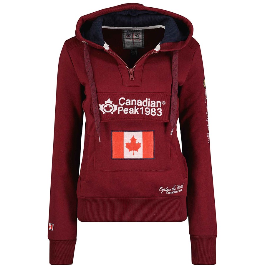 Damen Canadian Peak Schweis | Gyrelle Burgundy Cp Lady 054 Pop