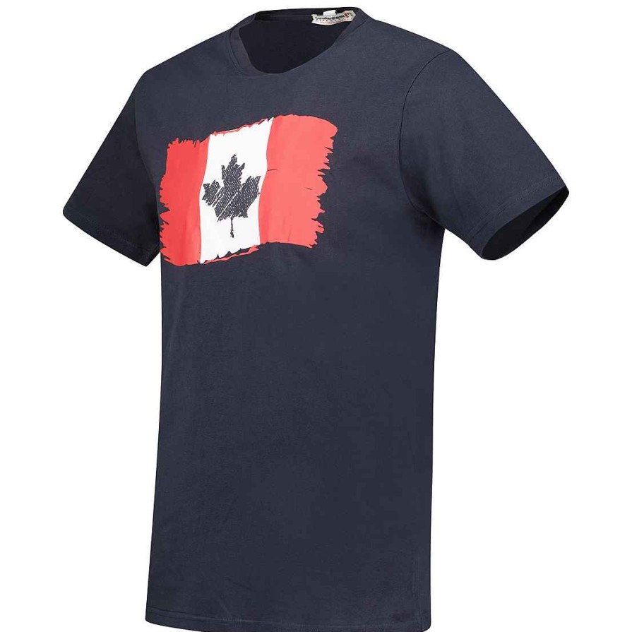 Herren Canadian Peak T-Shirt | Jorenteak Navy Rm Herren 254