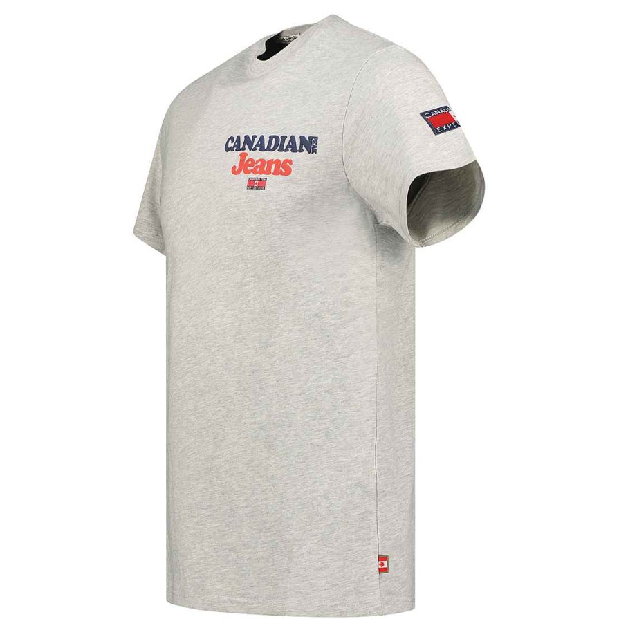 Herren Canadian Peak T-Shirt | Joupeak Bgrey Rm Herren 235