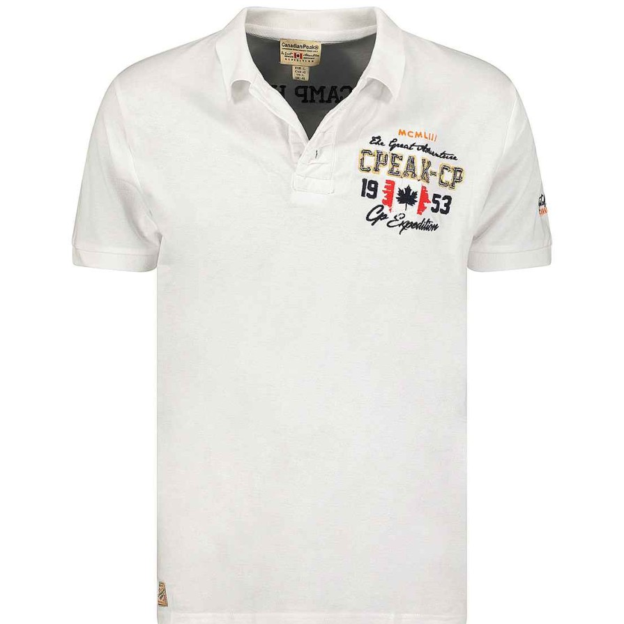 Herren Canadian Peak Polo | Kapriceak White Rm Herren 423