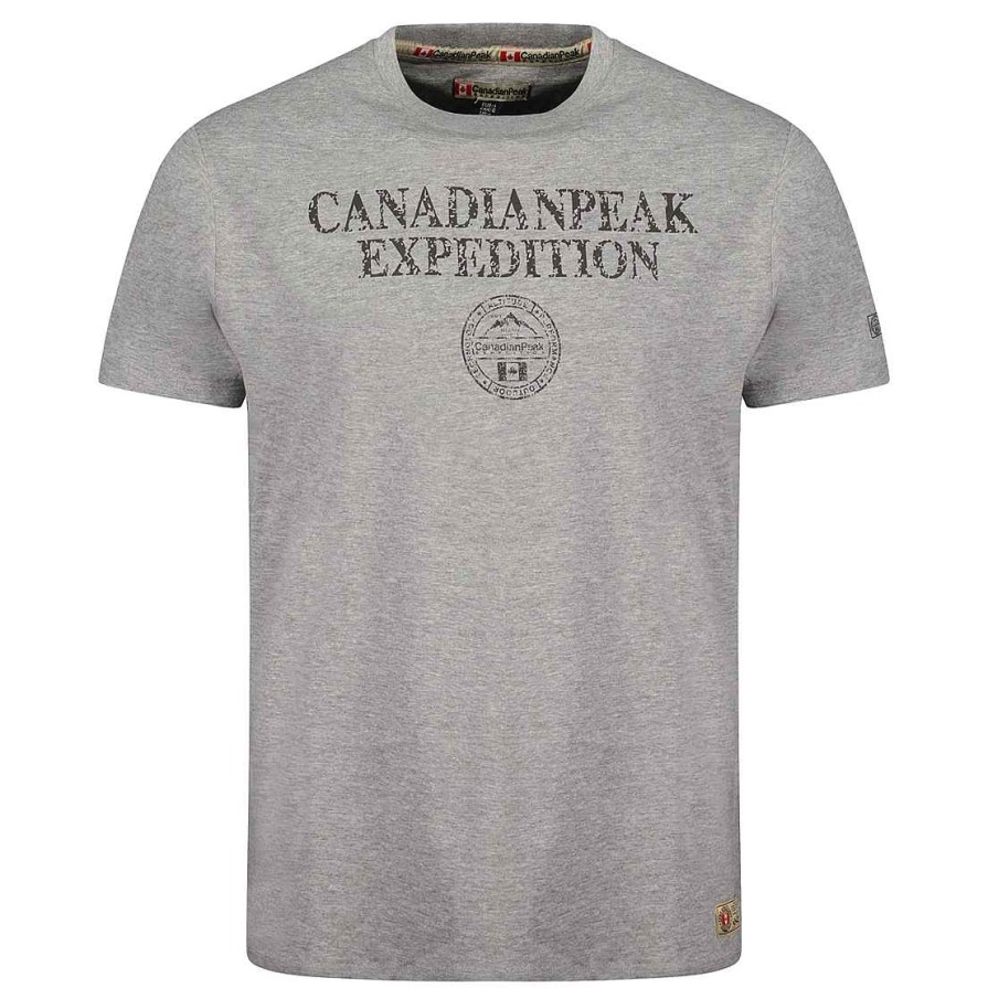 Herren Canadian Peak T-Shirt | Jvickeak Bgrey Rm Herren 249