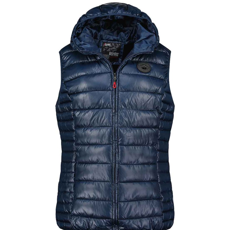 Damen Canadian Peak Weste | Volombiana Weste Kapuze Navy Cp Rm Lady 096