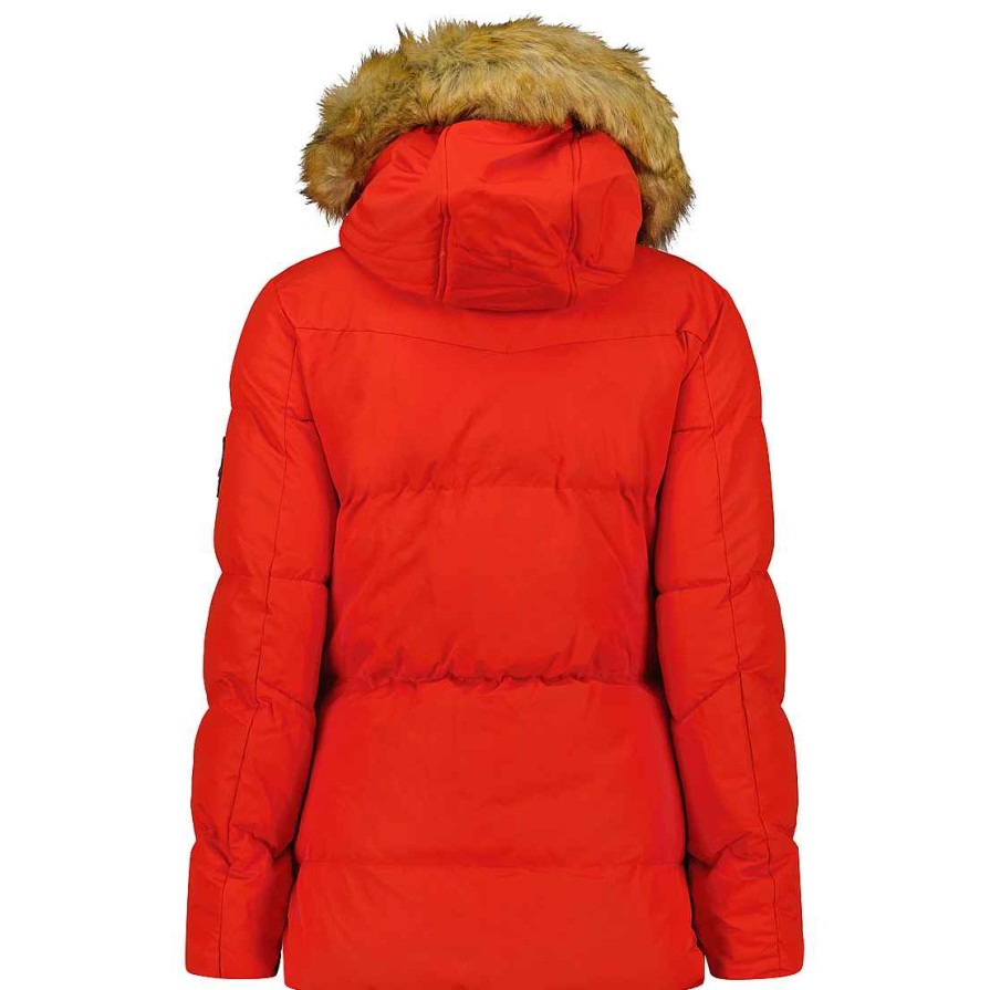 Damen Canadian Peak Parka | Crownmai Lady Red Rm 001