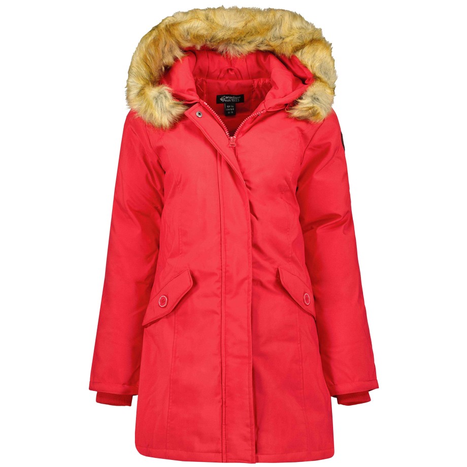 Damen Canadian Peak Parka | Dinastipeak Red Rm Bs2 Lady 001