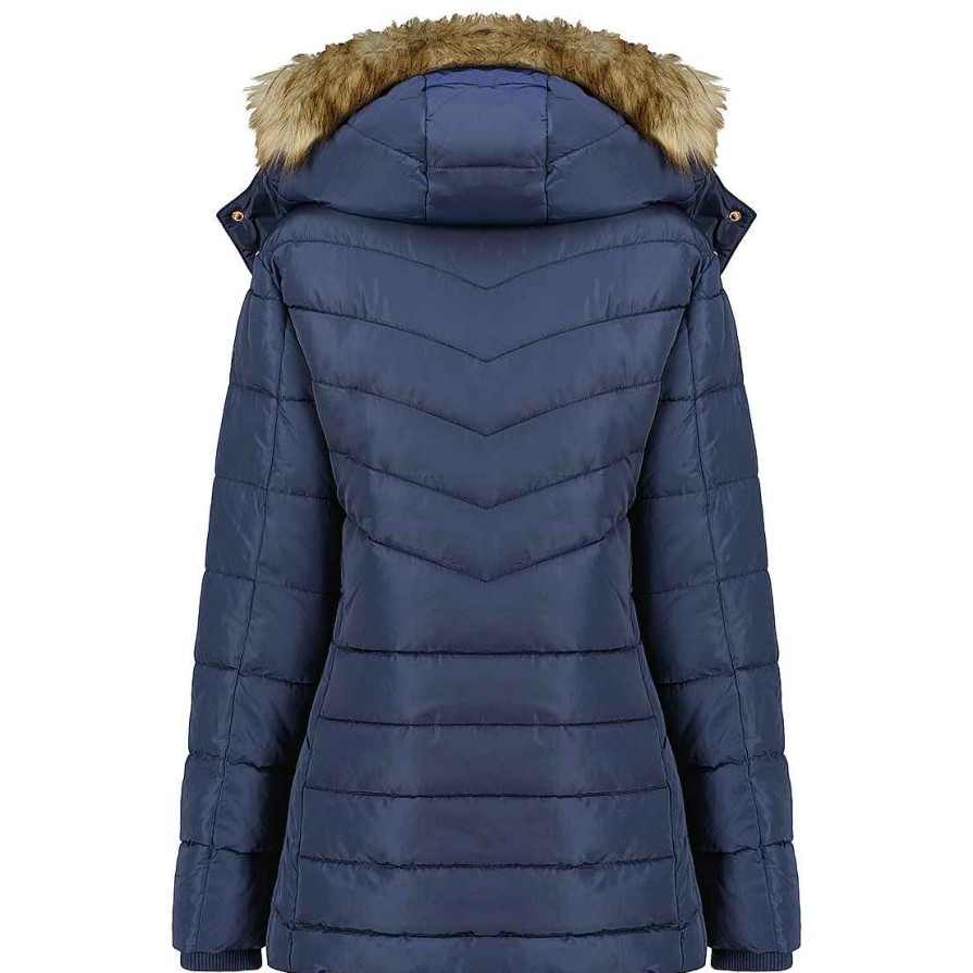 Damen Canadian Peak Parka | Ajumai Lady Navy Rm 054