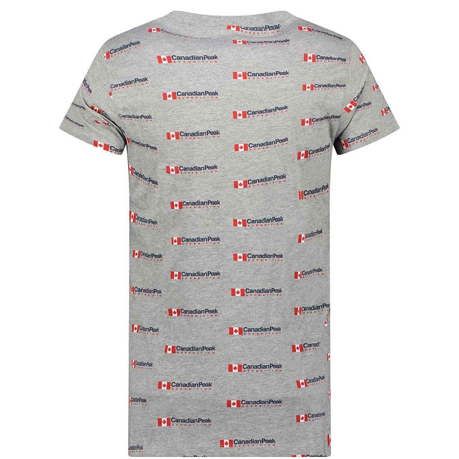 Herren Canadian Peak T-Shirt | Jabarieak Bgrey Rm Herren 249