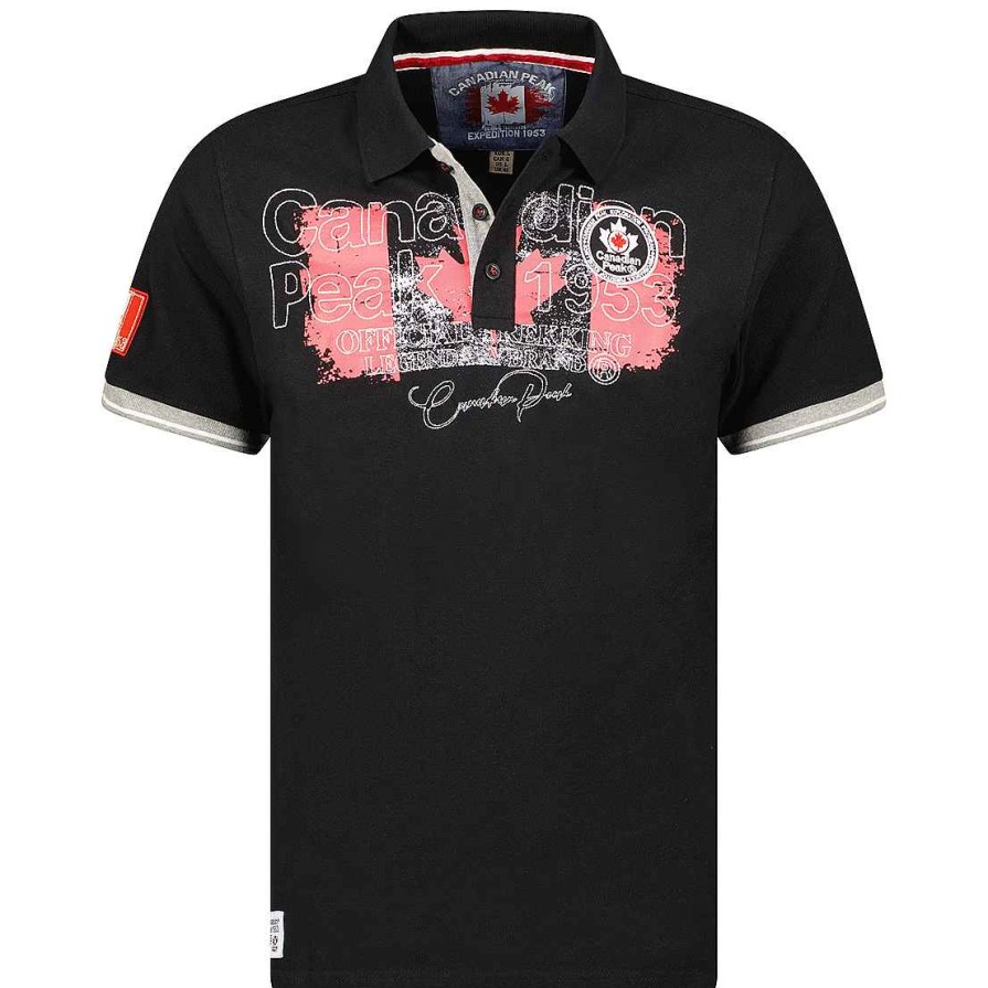 Herren Canadian Peak Polo | Kutteak Black Rm Herren 419