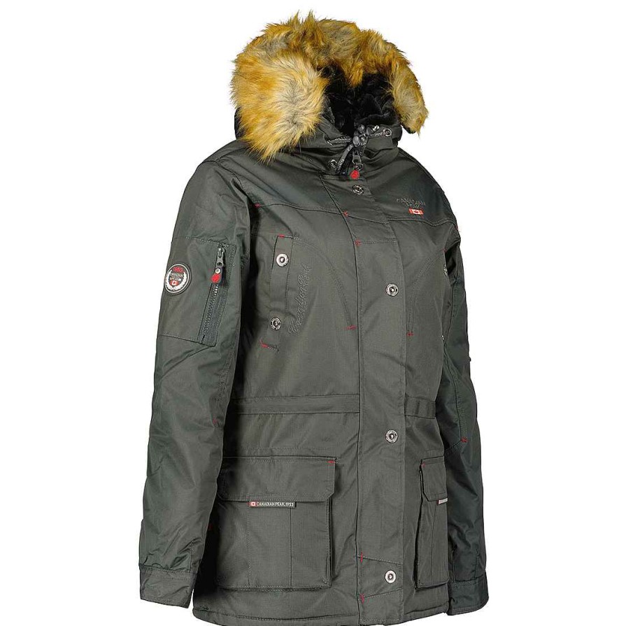 Damen Canadian Peak Parka | Acheak Dgrey Cp Rm Lady 068