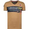 Herren Canadian Peak T-Shirt | Jipeak Ss Bs Cp Taupe Men 100