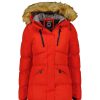 Damen Canadian Peak Parka | Crownmai Lady Red Rm 001