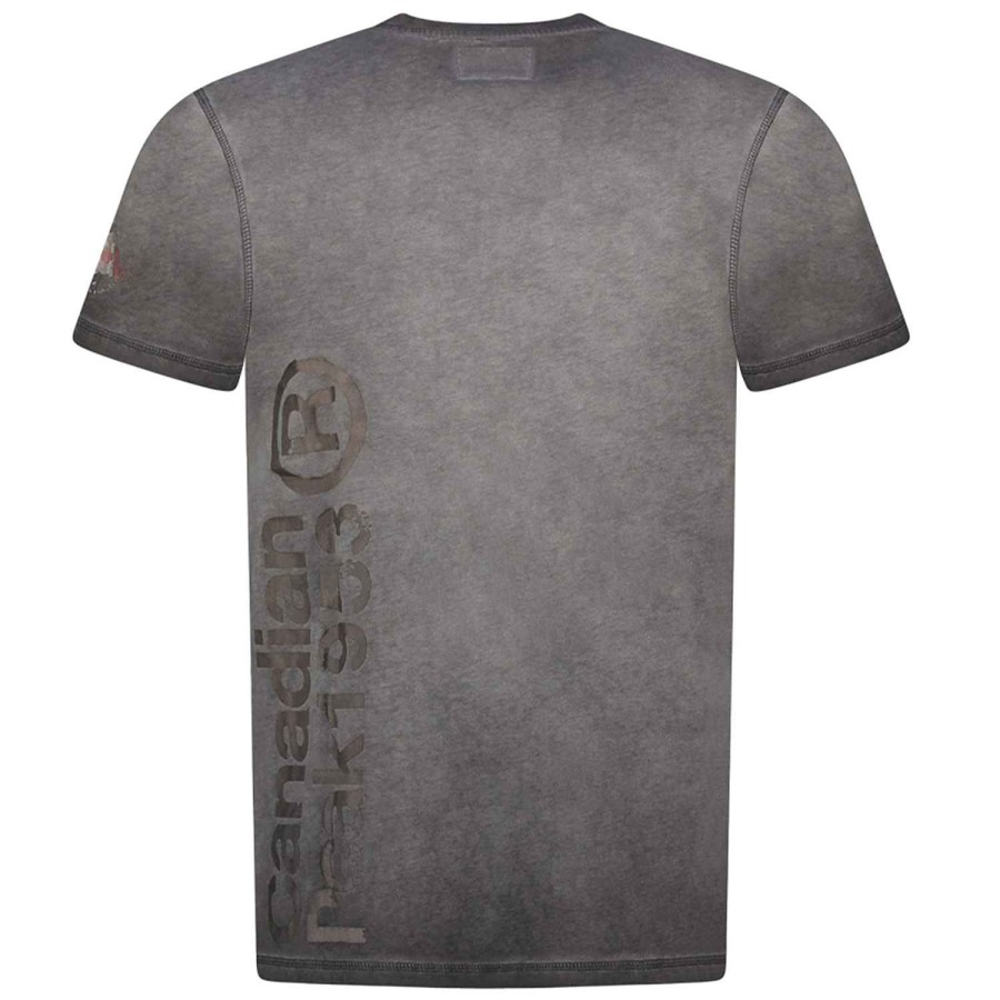 Herren Canadian Peak T-Shirt | Jotzeak Black Men 235