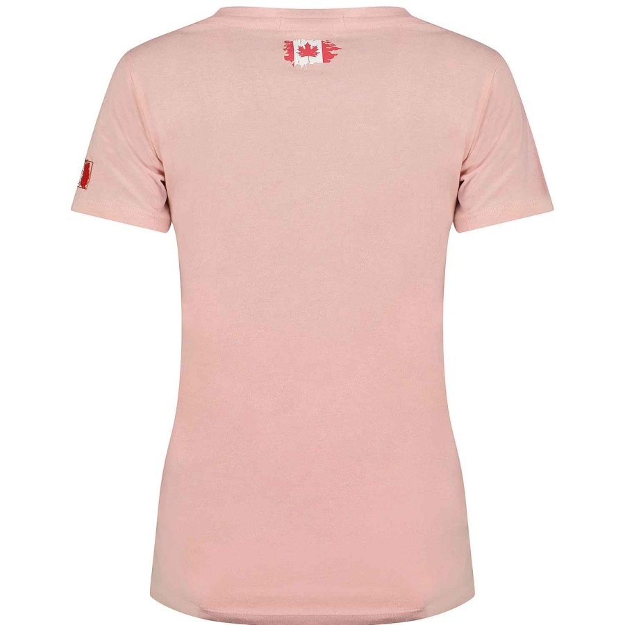 Damen Canadian Peak T-Shirt | Jarryeak Hellrosa Rm Lady 419