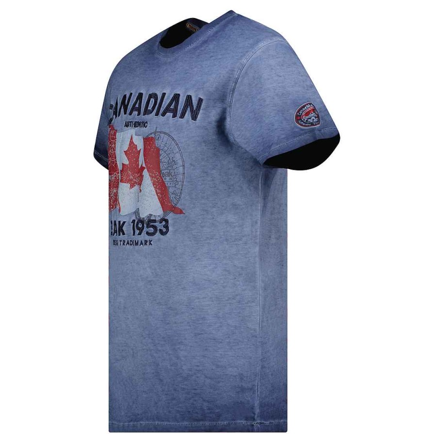 Herren Canadian Peak T-Shirt | Japoreak Navy Rm Herren 249