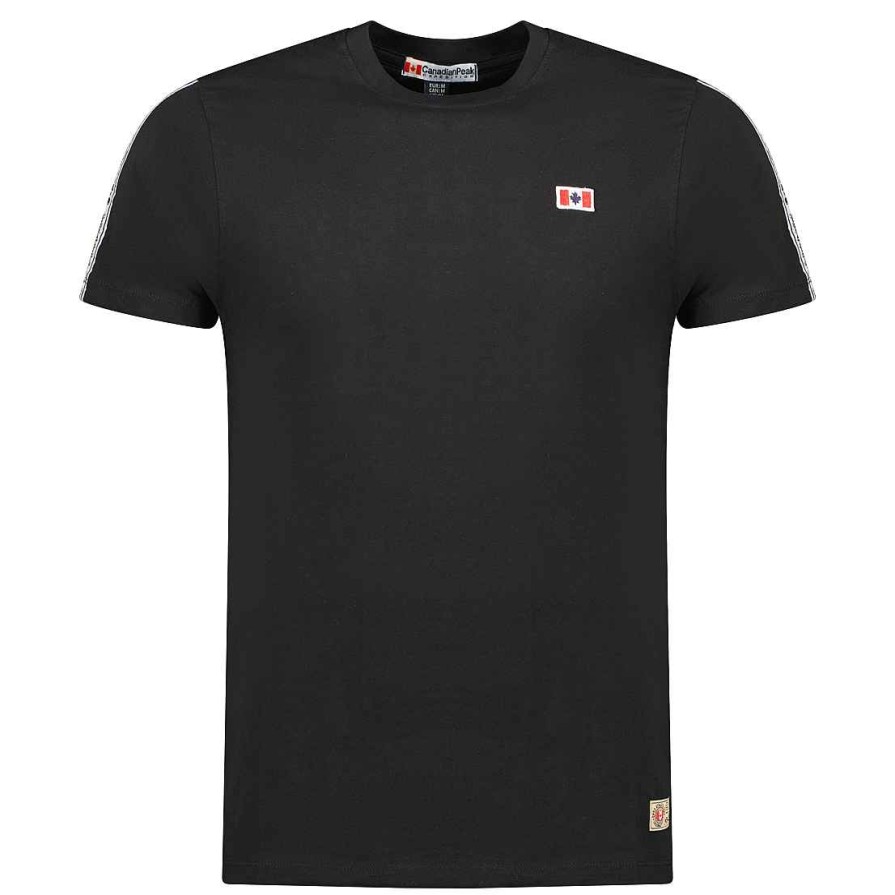 Herren Canadian Peak T-Shirt | Javengeak Black Rm Herren 249