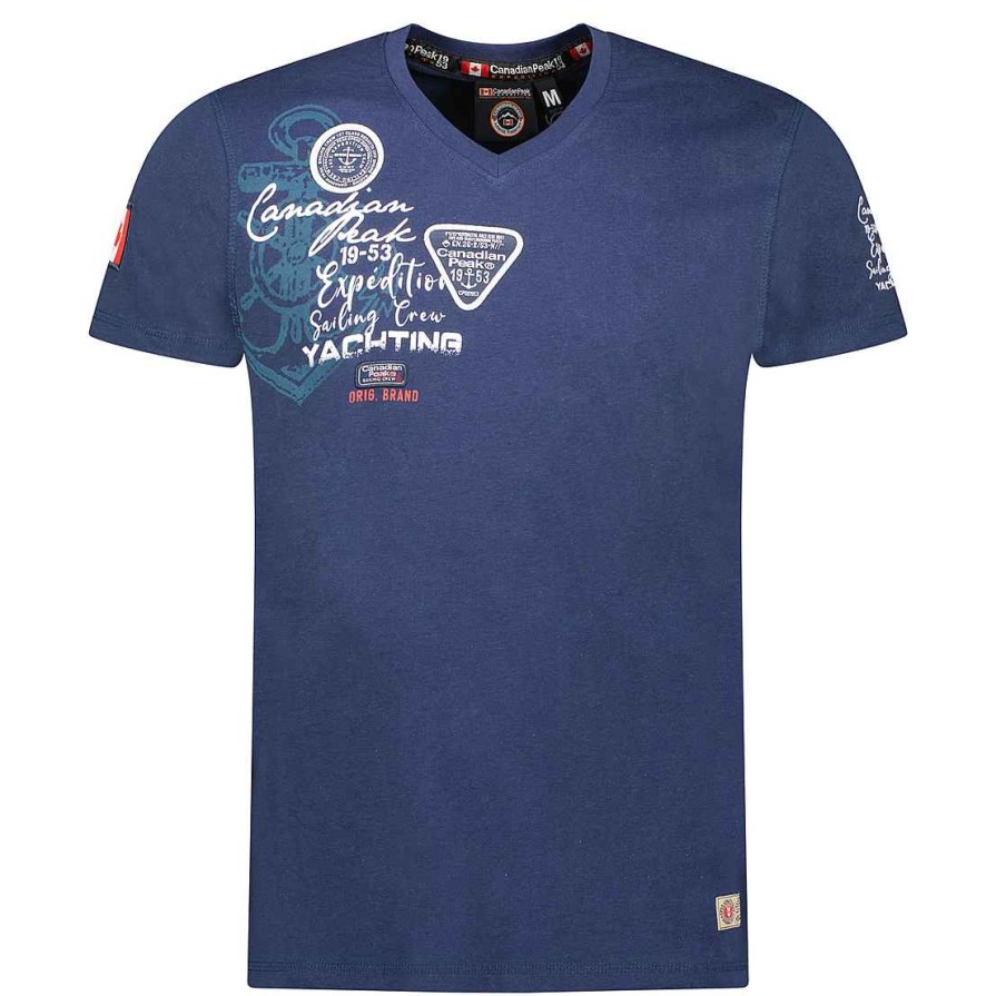 Herren Canadian Peak T-Shirt | Jademoreak Navy Rm Herren 235