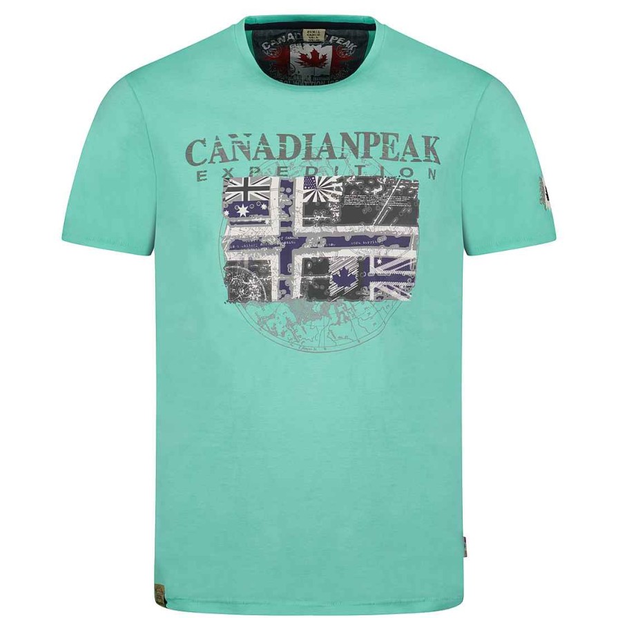 Herren Canadian Peak T-Shirt | Jaloneak Menthol Rm Manner 249