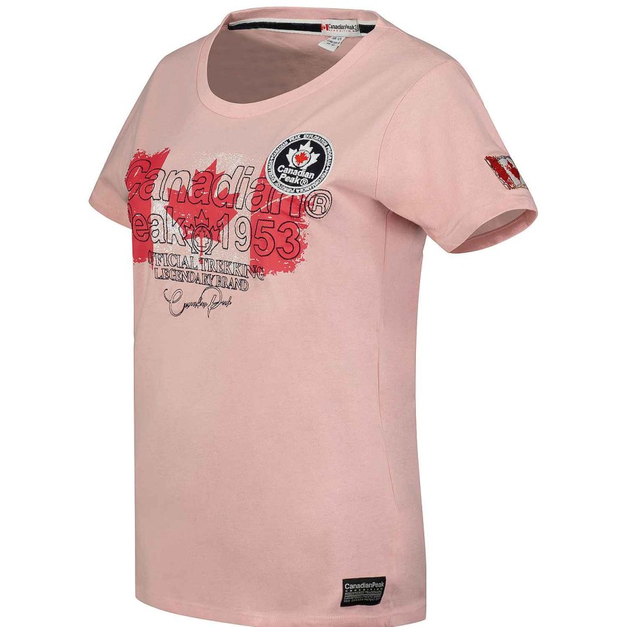 Damen Canadian Peak T-Shirt | Jarryeak Hellrosa Rm Lady 419